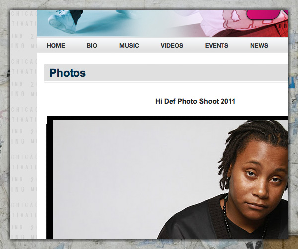 Music Website Portfolio